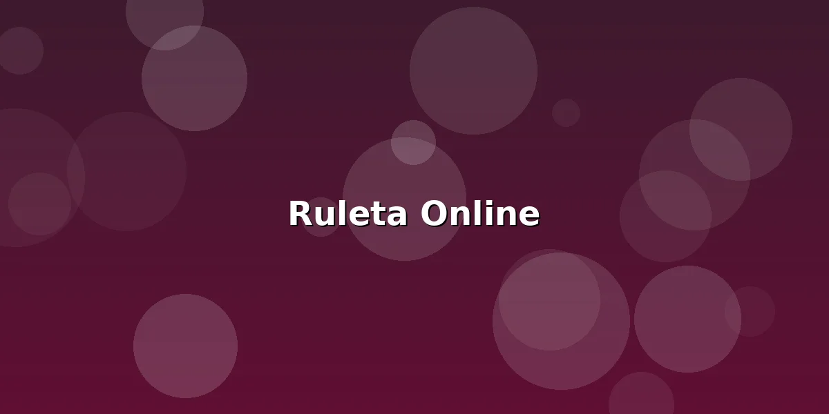 Roleta Online: A Experiência Clássica do Cassino